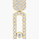Imperial Move half pavé earrings, small model