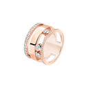 Bague Move Romane semi-pavée, grand modèle