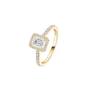 Joy emerald-cut solitaire ring, medium model