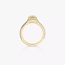 Joy emerald-cut solitaire ring, medium model