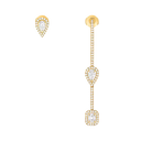 Boucles d'oreilles pavé hameçon et puce My Twin 0,10ct x3