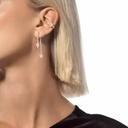 Boucles d'oreilles pavé hameçon et puce My Twin 0,10ct x3