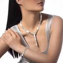 Collier cravate Imperial Move semi-pavé, moyen modèle