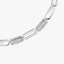 Collier cravate Imperial Move semi-pavé, moyen modèle