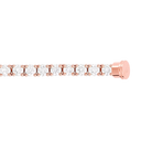 Bracelet ligne diamants or rose 750/1000e