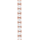 Bracelet ligne diamants or rose 750/1000e