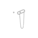 Move Uno chain and stud earrings