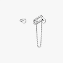 Boucles d'oreilles chaîne et puce Move Uno