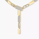 Imperial Move half pavé tie necklace, small model