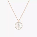 Collier Lucky Move nacre blanche, moyen modèle
