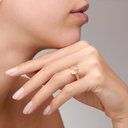 Bague Nudo Quarzo Rosa Classic