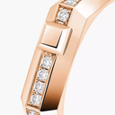 Bague Moderniste pavée, petit modèle