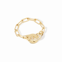 Bague Chaîne Menottes Dinh Van Demi-pavée