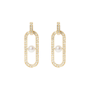 Boucles D'oreilles Maillon Perle