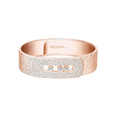 Bracelet manchette Move Noa ciselé semi-pavé