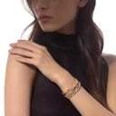 Move Link three-row cuff bracelet