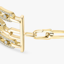 Move Link three-row cuff bracelet