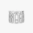 Bague pavée Move Iconica Bague Diamant Or Blanc