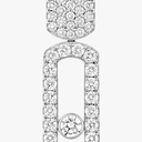 Imperial Move half pavé earrings, medium model