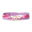 Bracelet Tissé Double Cœurs R13
