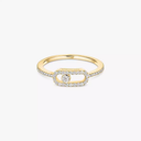 Bague Move Uno pavée, petit modèle
