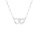 Collier Double Cœurs Xs