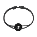 Bracelet Sur Cordon Pi Black & White