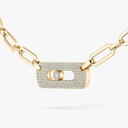 Collier chaîne Move Link semi-pavé