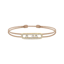 Bracelet cordon beige pavé Messika Care(s)