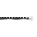 Bracelet ligne diamants noirs or blanc 750/1000e