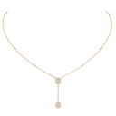 Collier cravate My Twin 0,10ct x2