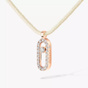 Collier cordon crème pavé Messika Care(s)
