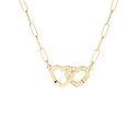 Collier Double Cœurs Xs