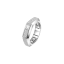 Bague Moderniste pavée, moyen modèle