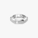 Bague Moderniste pavée, moyen modèle