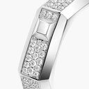 Bague Moderniste pavée, moyen modèle