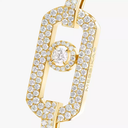 So Move two-finger pavé ring