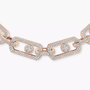 Collier maillons 3 rangs So Move pavé