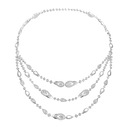 Collier rivière trois rangs Fiery