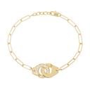 Bracelet Sur Chaîne Menottes Dinh Van Moyen Modèle