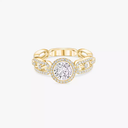 Move Link solitaire ring, large model
