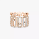 Bague pavée Move Iconica Bague Diamant Or Rose