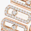 Bague pavée Move Iconica Bague Diamant Or Rose