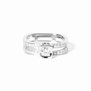 Le Cube Diamant Large Paved Ring
