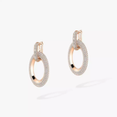 Boucles d'oreilles Groove Boucles d'oreilles Diamant Or Rose