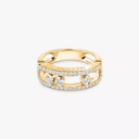 Bague Move Classique pavée, grand modèle