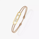 Bracelet cordon Messika Care(s) beige