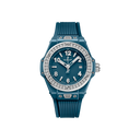 Big Bang One Click Petrol Blue Ceramic Diamonds