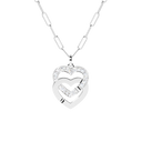 Pendant On Chain Extra Large Double Cœurs