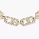Collier maillons 3 rangs So Move pavé